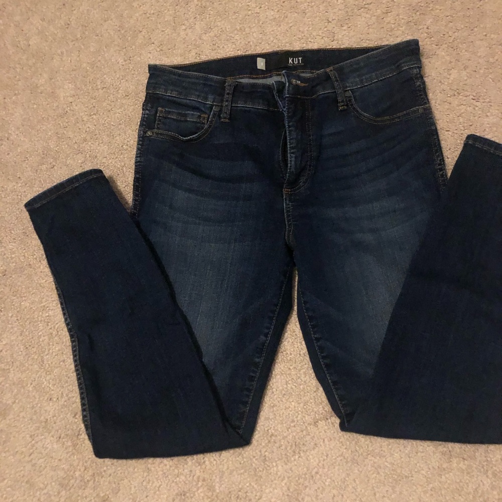 KUT Connie high rise Fab AB ankle skinny jeans